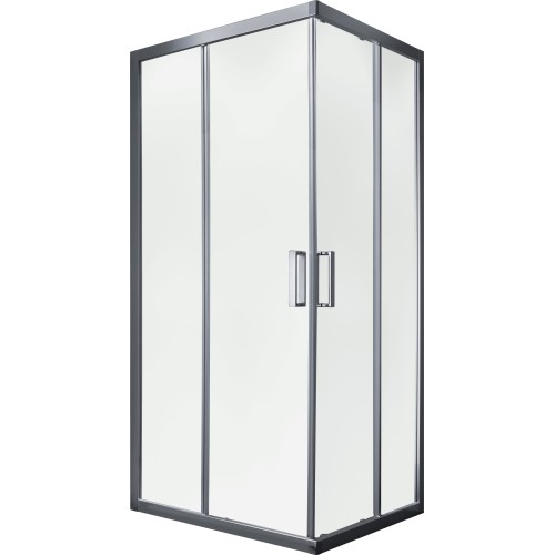 Душевой уголок слайдер Terminus Соренто 05 900х900х2000 квадрат хром