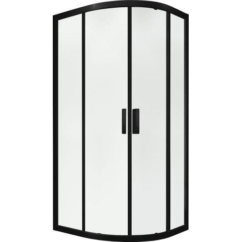 Душевой уголок слайдер Terminus Соренто 06 1000х1000х2000 четверть круга чёрный
