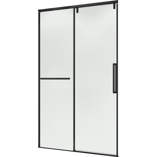 Душевая дверь в нишу слайдер Terminus Альба 01 1400х2200 чёрный