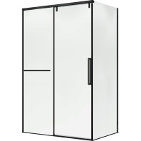 Душевой уголок слайдер Terminus Альба 02 900х1200х2200 прямоугольник чёрный