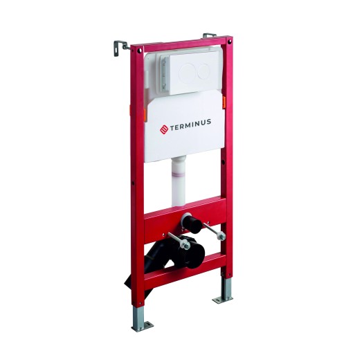 Пневматическая система инсталляции для подвесного унитаза 500х1125 (4 в 1 с клавишей смыва) Terminus