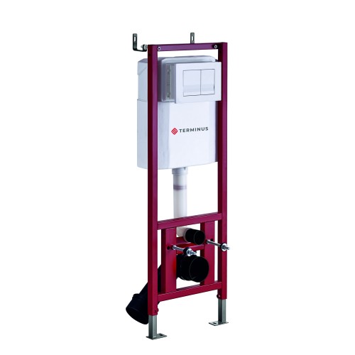 Система инсталляции для подвесного унитаза 400х1160 (4 в 1 с клавишей смыва) Terminus