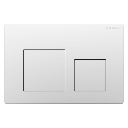 Клавиша смыва для инсталляции Terminus Classic кнопка квадрат цвет белый