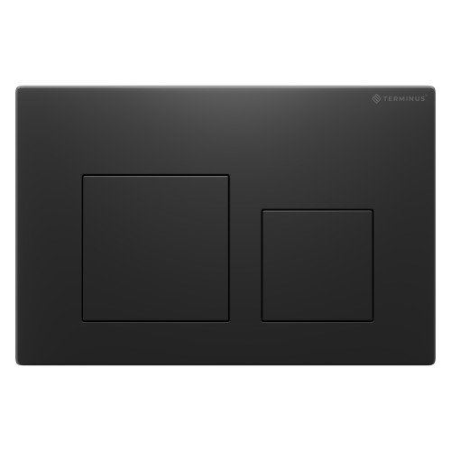Клавиша смыва для инсталляции Terminus Classic кнопка квадрат цвет чёрный матовый
