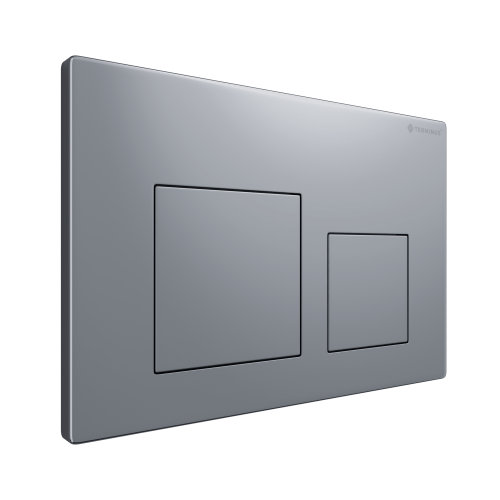 Клавиша смыва для инсталляции Terminus Classic кнопка квадрат цвет хром