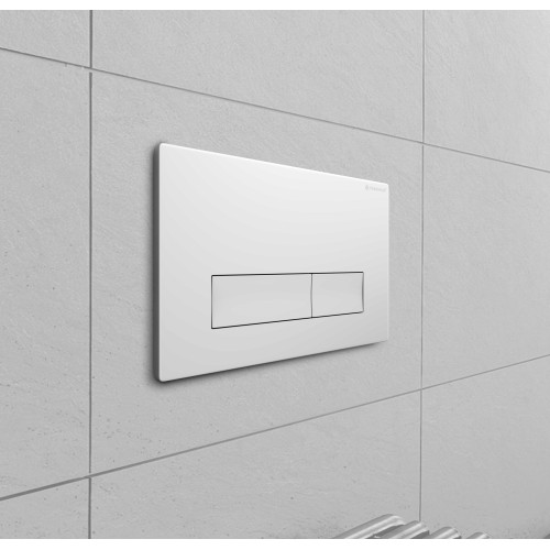 Клавиша смыва для инсталляции Terminus Classic кнопка прямоугольник цвет белый