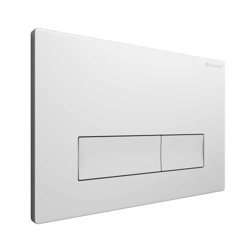 Клавиша смыва для инсталляции Terminus Classic кнопка прямоугольник цвет белый