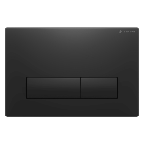 Клавиша смыва для инсталляции Terminus Classic кнопка прямоугольник цвет чёрный матовый