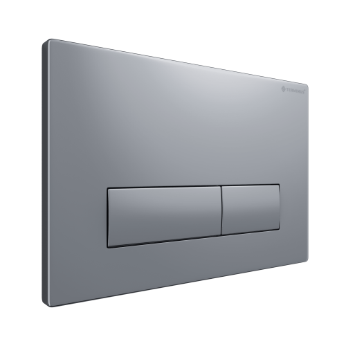 Клавиша смыва для инсталляции Terminus Classic кнопка прямоугольник цвет хром