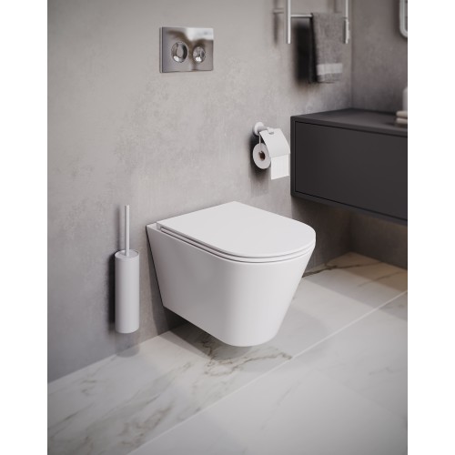 Подвесной унитаз безободковый Terminus Классик 540х365 белый