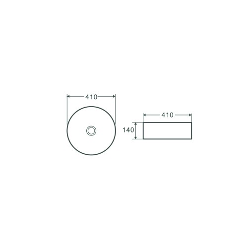 Раковина накладная Terminus Аврора 410х410х140