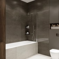 Шторка на ванну Wide Open 1500х700 прозрачное стекло/профиль хром (распашная на монопетле) 1500х700