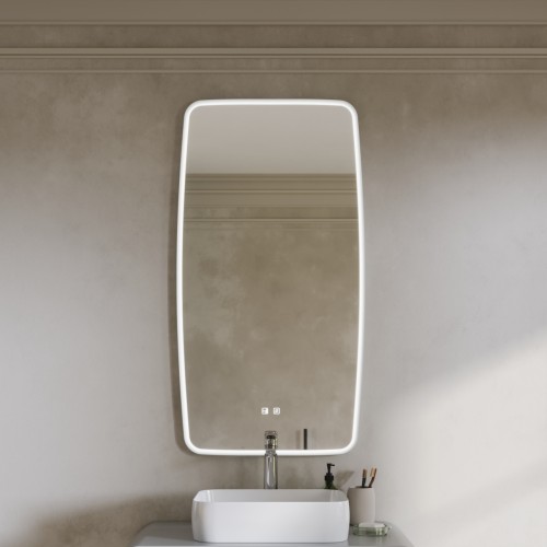 Z_AUR_1170x620 Зеркало Aura в стиле МидСечури 1170х620 RAL 7035 (серый)