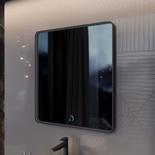 Многофункциональное зеркало Vento 800х900 (черный)