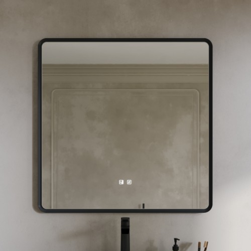Z_EMB_840x840 Зеркало Ember в стиле МидСечури 840x840 Ral 7016 (антрацит)