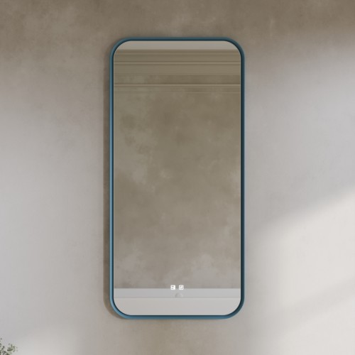 Z_FLX_630x1305 Зеркало Flex в стиле МидСечури 630x1305 Ral 5024 (голубой)