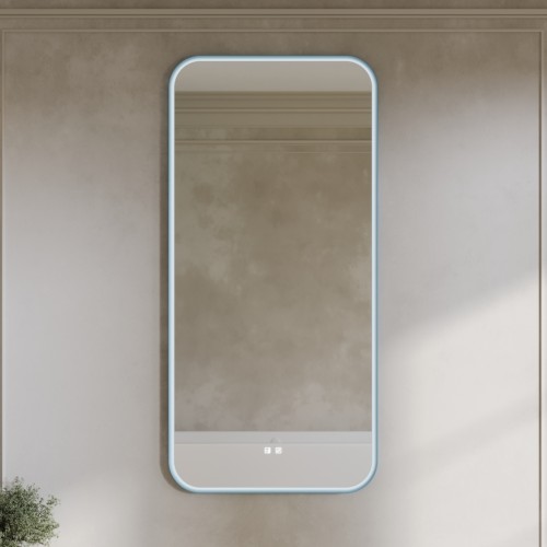 Z_FLX_730x1525 Зеркало Flex в стиле МидСечури 730x1525 Ral 5024 (голубой)