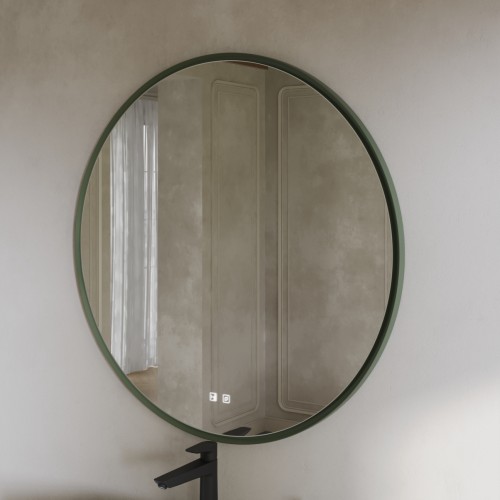 Зеркало Zenith в стиле МидСечури D940 RAL 130 40 10 (Зеленый)