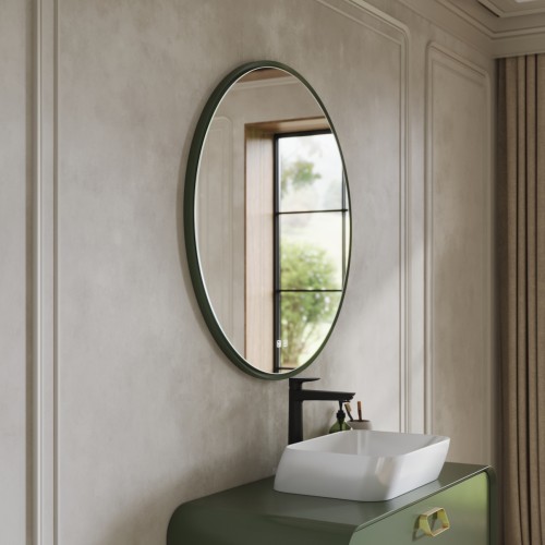 Зеркало Zenith в стиле МидСечури D940 RAL 130 40 10 (Зеленый)