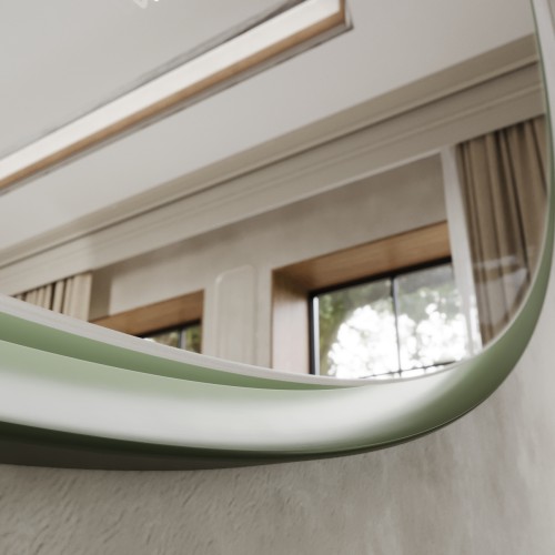 Зеркало Zenith в стиле МидСечури D940 RAL 130 40 10 (Зеленый)