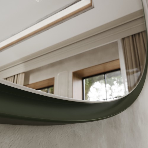 Зеркало Zenith в стиле МидСечури D940 RAL 130 40 10 (Зеленый)